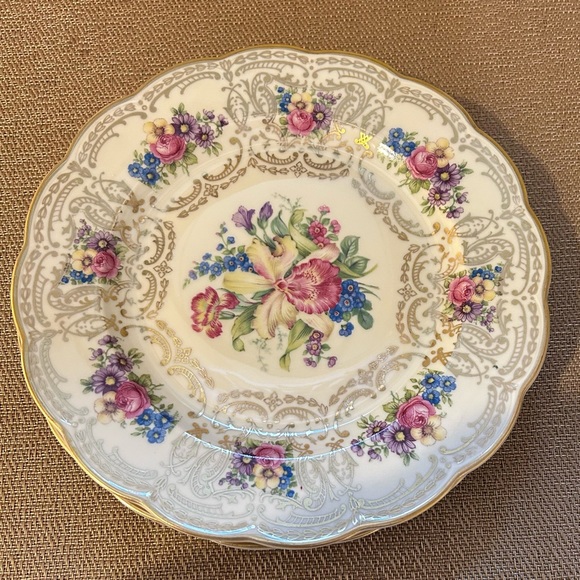 Mid-Century Royal Bayreuth Salad or Dessert Plate, Set of 3 - Picture 5 of 16